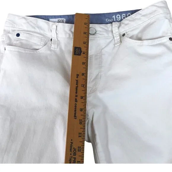 Gap 1969 White Bootcut Flare Jeans 30 Long Y2K Casual - Picture 6 of 10